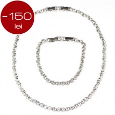 OCAZIE : set colier si bratara Tennis . Swarovski OCAZIE : set colier si bratara Tennis . Swarovski